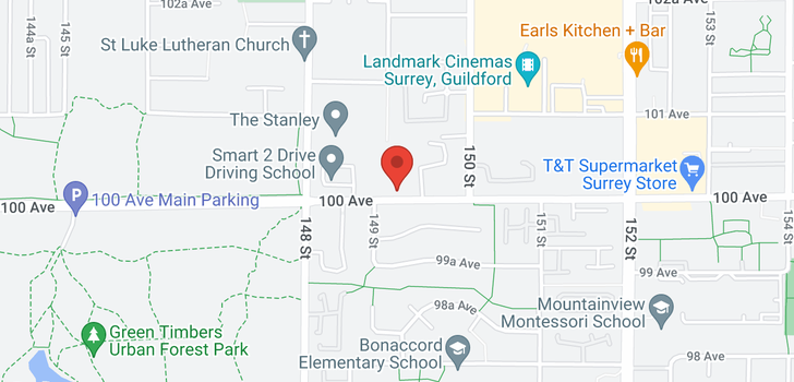 map of 109 14925 100 AVENUE